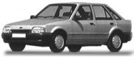 Pièces auto carrosserie FORD ESCORT (4) DE 01/1986 A 09/1990