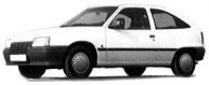 Pièces auto carrosserie OPEL KADETT (E) DE 09/1984 A 09/1991