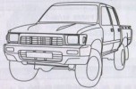Pièces auto carrosserie TOYOTA HILUX (4WD) DE 01/1992 A 12/1997